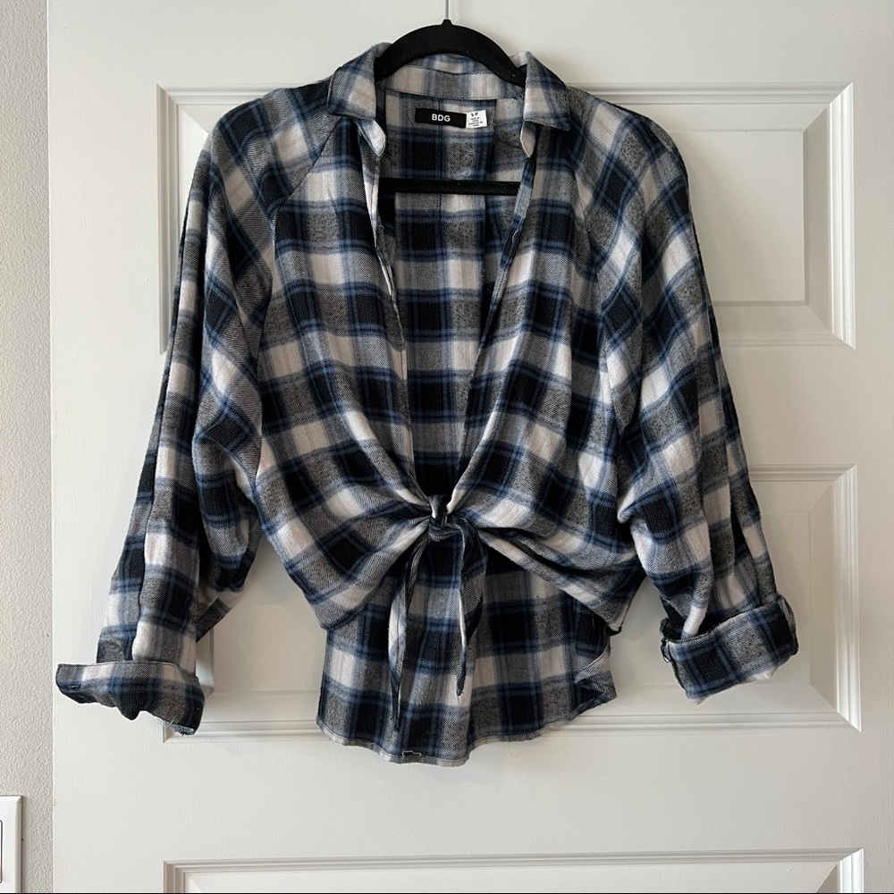 Cropped Open Flannel